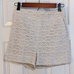 NWT Express high waisted lace short size 0